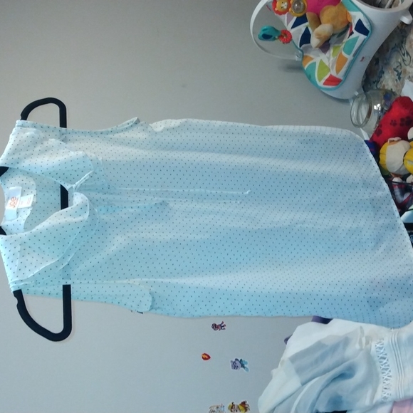 Joe fresh women's sleeveless polkadot black and white sheer top size S - Picture 14 of 17